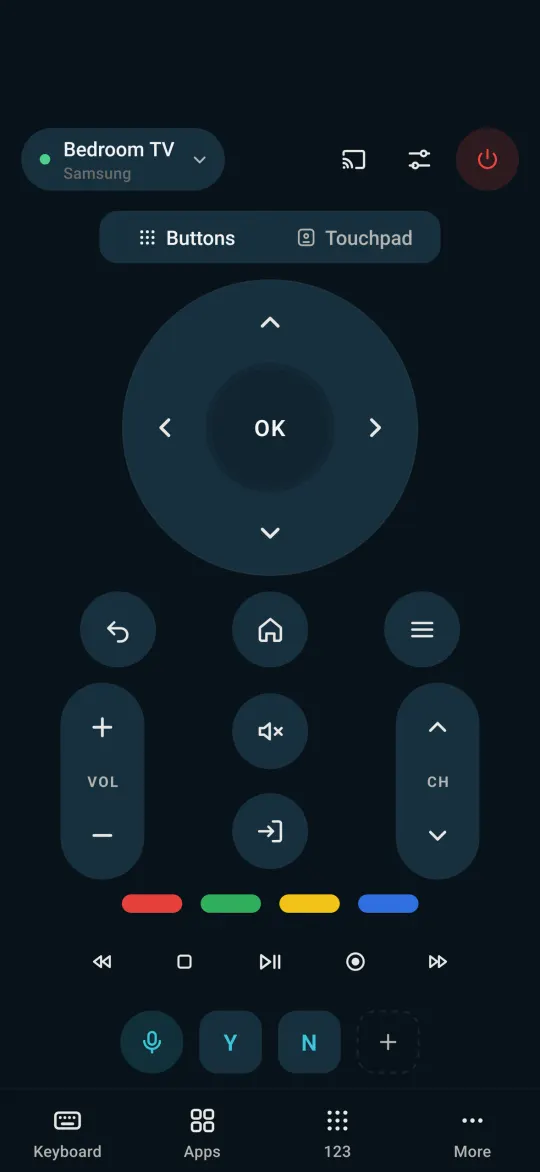The remote in the Ocean theme